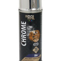 Лак аэроз.INRAL CHROME акриловый, серебристый, 400мл /23371/